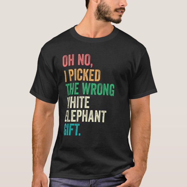 Nej, jag plockade fel vit elefantgift_3 t shirt (Framsida)