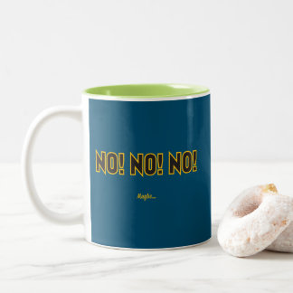Nej, kanske inte Teal BG Två-Tonad Mugg