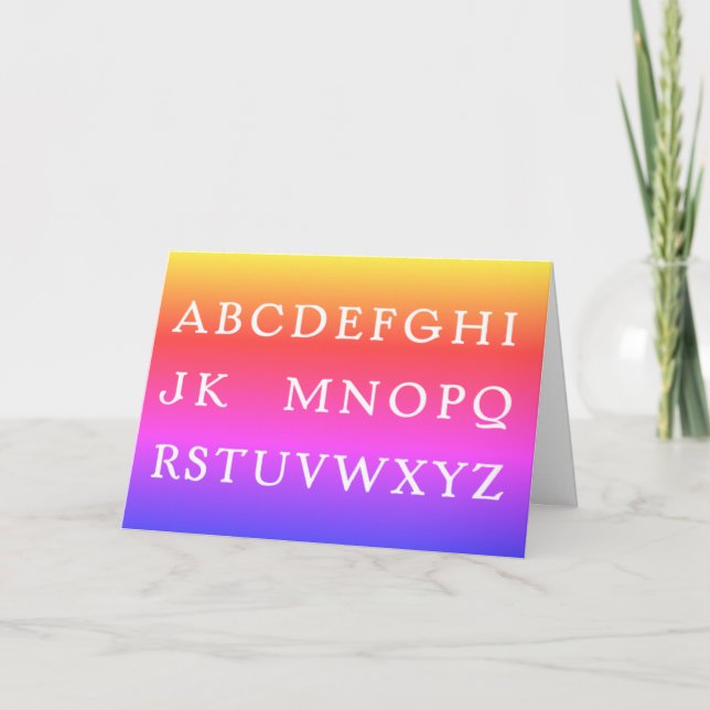 Nej L för jullerövreringsövertoning Helgkort (Framsida)