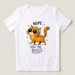Nej Nej Fortfarande Boss Katt T-Shirt