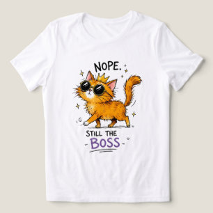Nej Nej Fortfarande Boss Katt T-Shirt