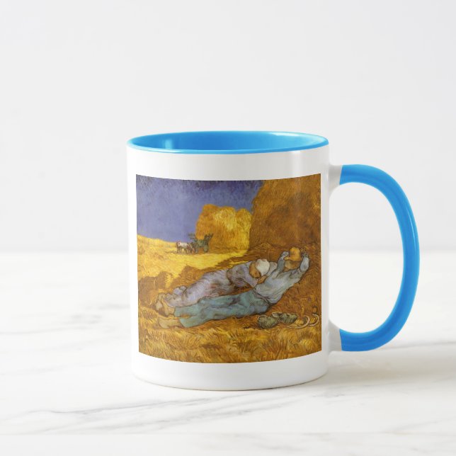 Nej, nej, vila från arbete Van Gogh Fine Art Mugg (Höger)