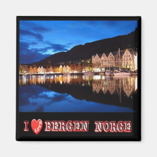NEJ - Norge - Bergen - I Kärlek Magnet