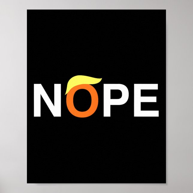 Nej rolig anti-trump  poster (Framsidan)