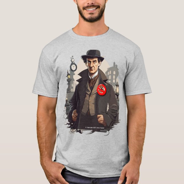 Nej S- Sherlock Manar Shirt T Shirt (Framsida)