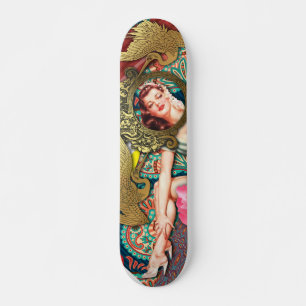 Nej-signal - Cheeky Dam Old School Skateboard Bräda 21,6 Cm