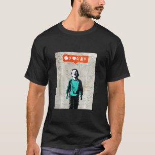 Nej som Child Street Art Berömd Graffiti Motif T Shirt