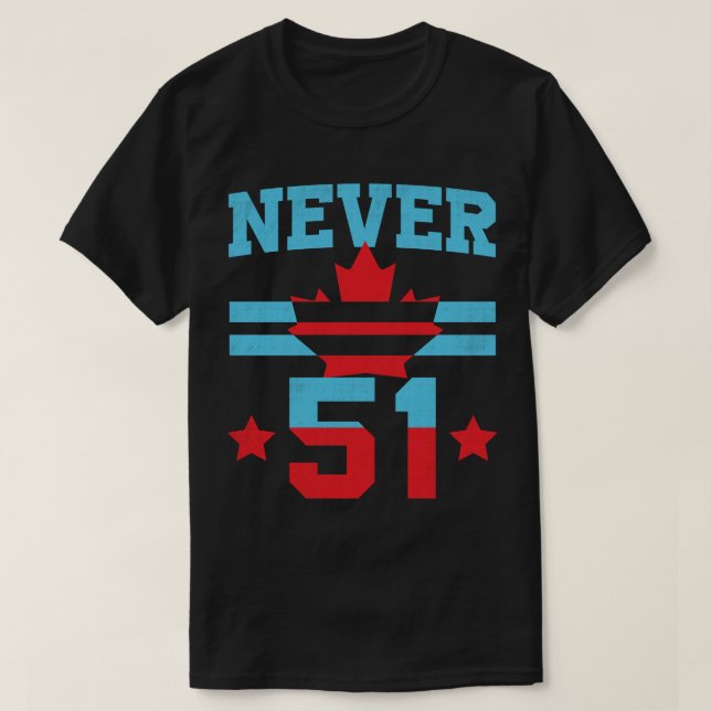 Nej tack, eh! – Aldrig 51-canada T Shirt (Design framsida)