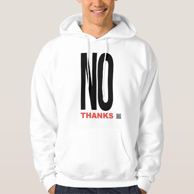 Nej tack hoodie (Framsida)