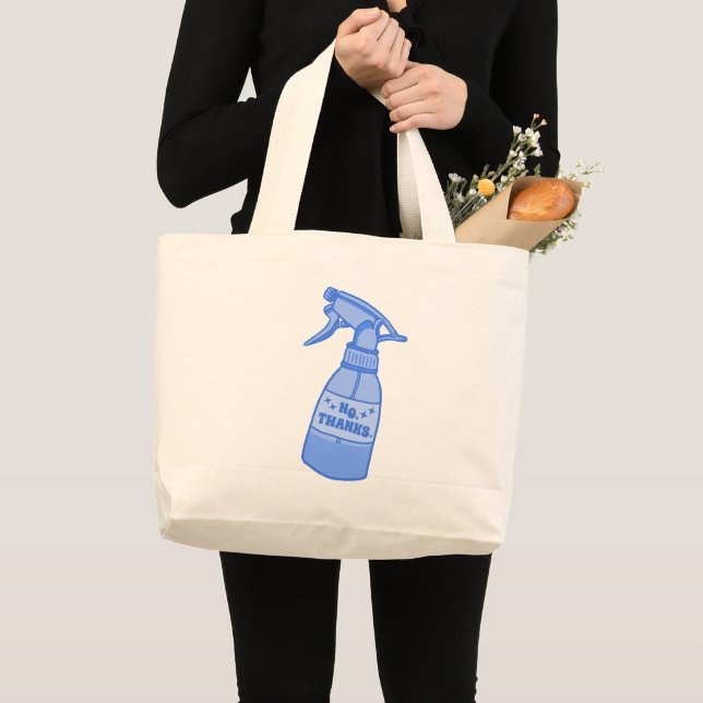 Nej tack. Sprayflaska Sassy humor Jumbo Tygkasse (Framsida (produkt))
