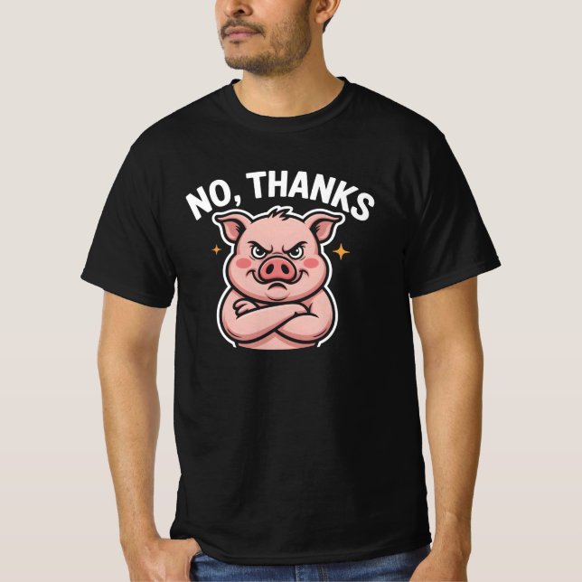 Nej tack t shirt (Framsida)