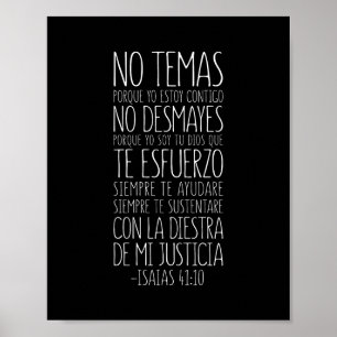 Nej Temas, Porque Yo Estoy Contigo, Isaías 41:10 Poster