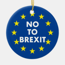 Nej till Brexit Julgran Dekoration
