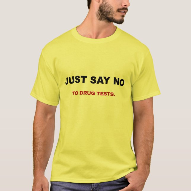 "nej-till-knarktest" t shirt (Framsida)