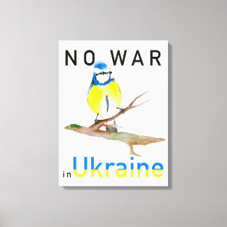 Nej till Krig i Ukraina Canvastryck