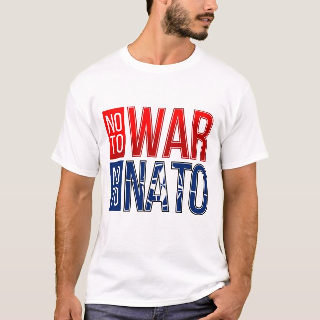 NEJ TILL KRIG | NEJ TILL Nato T Shirt (Framsida)