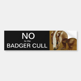 Nej till stötfångarens dekal för Badger Cull