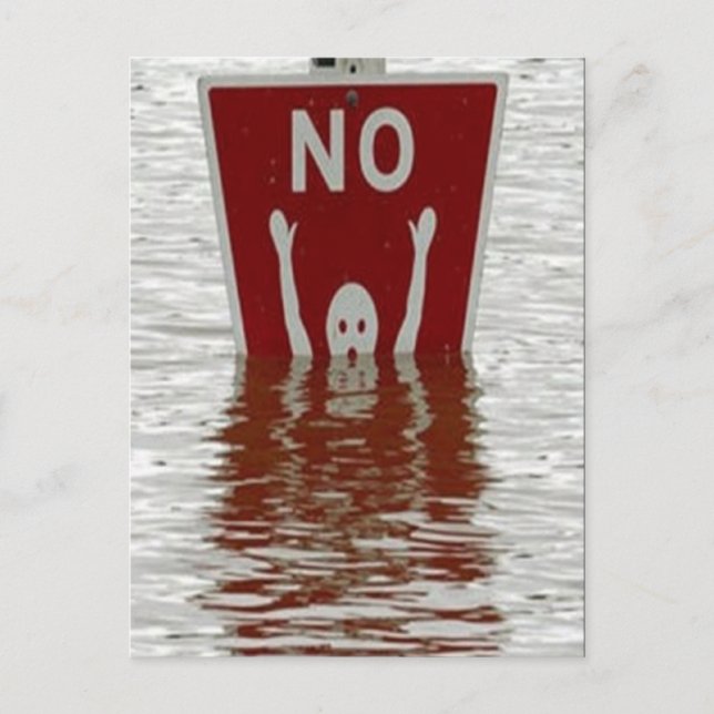 Nej! Vykort (Framsida)