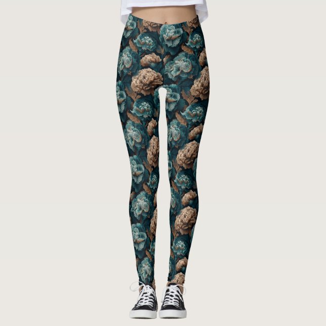 Nejlikablomma Kardio Nejlikakarmstykke Leggings (Framsida)