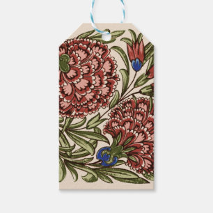 Nejlikblomma Kakel Antik Rustik De Morgan Konst Presentetikett