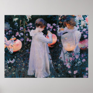 Nejliklilja Ros John Singer Sargent Konst Poster