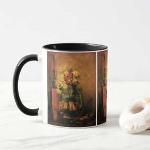 Nejlikor, Rosor och en Flaska av Vincent van Gogh Mugg