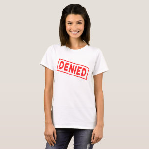 Nekad röd gummi Frimärke T Shirt