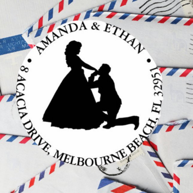 Nekande mantema i bröllop självfärgande stämpel (Create heartfelt wedding memories with our kneeling man self-inking stamp)