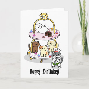 Neko Atsume, födelsedag! Kort