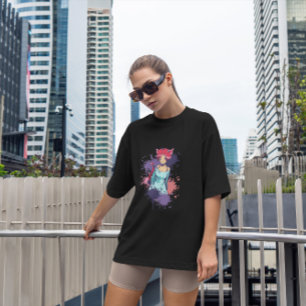 Neko Girl Splatter T Shirt