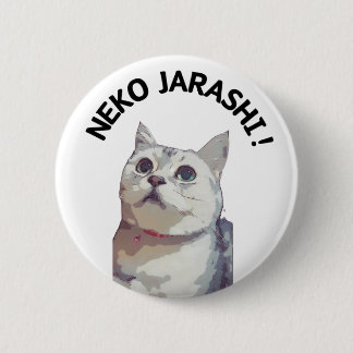 NEKO JARASHI button badge by ramu Knapp