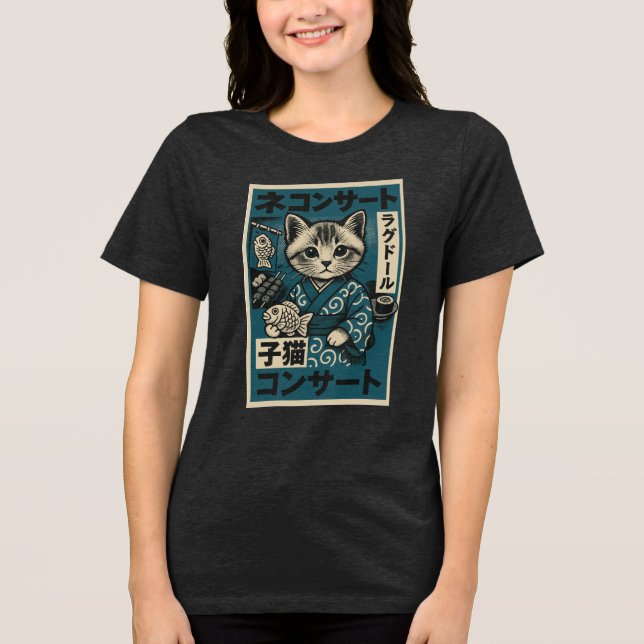 Neko Noodle Nights T Shirt (Framsida)