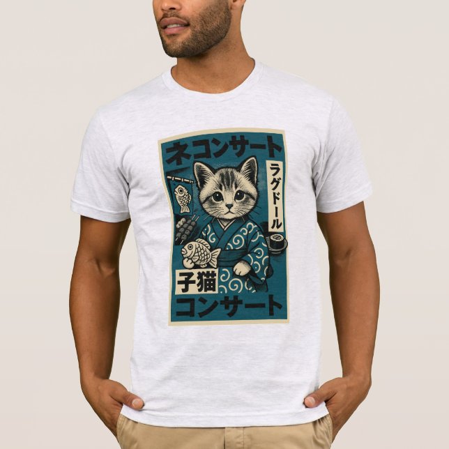 Neko Noodle Nights T Shirt (Framsida)