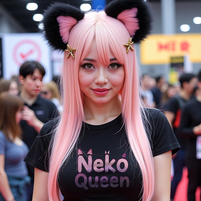 Neko Queen Anime Cat Lover T Shirt (Skapare uppladdad)