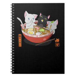 Neko Ramen cat Anteckningsbok