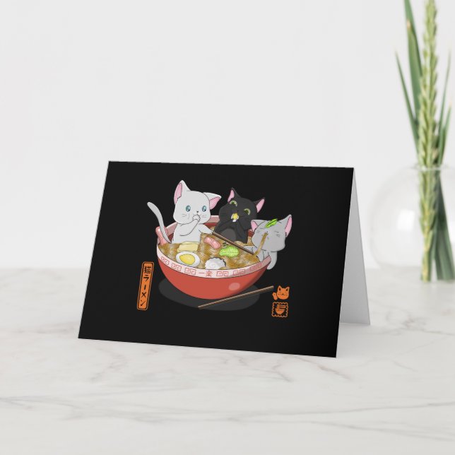 Neko Ramen cat Kort (Framsida)