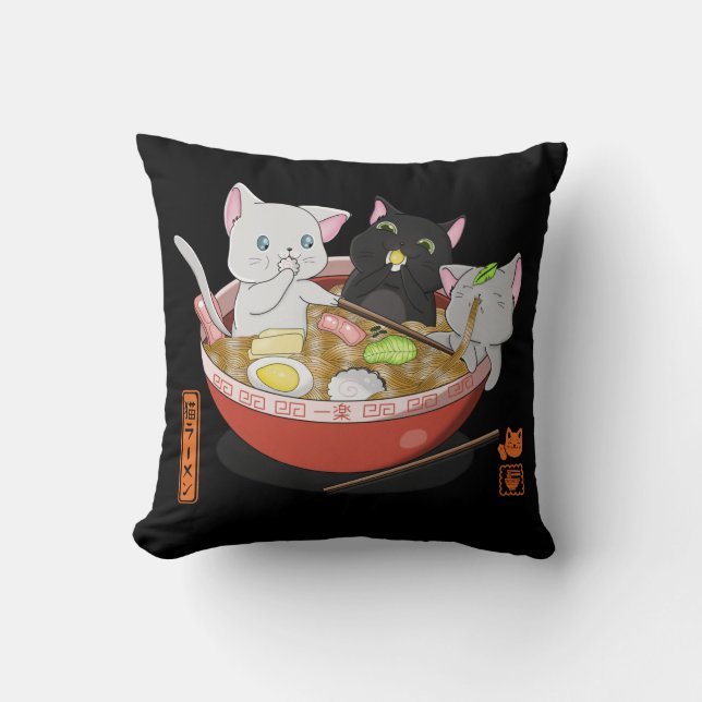 Neko Ramen cat Kudde (Framsida)