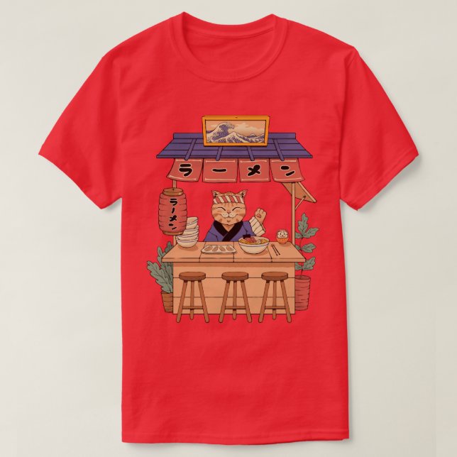 Neko Ramen House T Shirt (Design framsida)