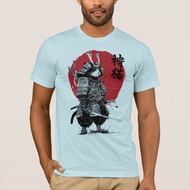 Neko Samurai T Shirt (Framsida)