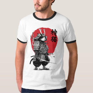 Neko Samurai T Shirt