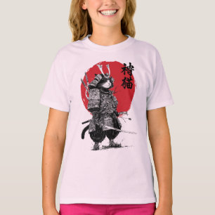 Neko Samurai T Shirt
