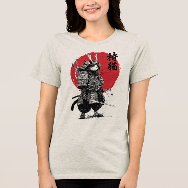 Neko Samurai T Shirt (Framsida)