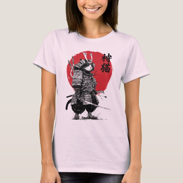 Neko Samurai T Shirt (Framsida)