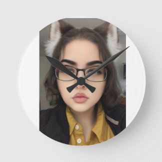 Neko Wolf Kakor Rund Klocka