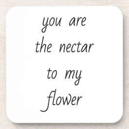 Nektar till min blommiga hårda plastUnderlägg Underlägg