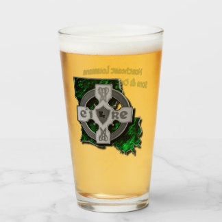 NELA Sons and Daughters of Erin Pint Glass Glaskopp