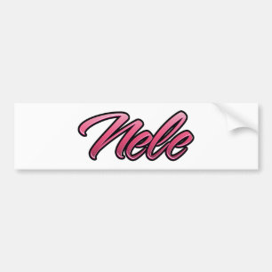 Nele faded rosa Aufkleber Sticker Bildekal