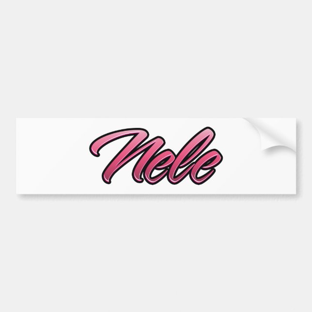 Nele faded rosa Aufkleber Sticker Bildekal (Framsidan)