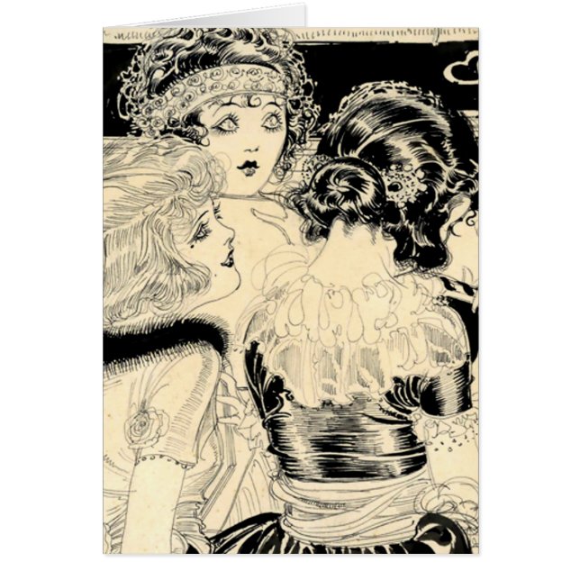 Nell Brinkleys livliga ung flapper #16 Hälsningskort (Framsidan)