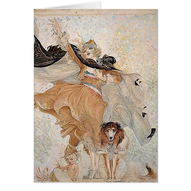 Nell Brinkleys Vivacious Young Flapper #23 Hälsningskort (Framsidan)